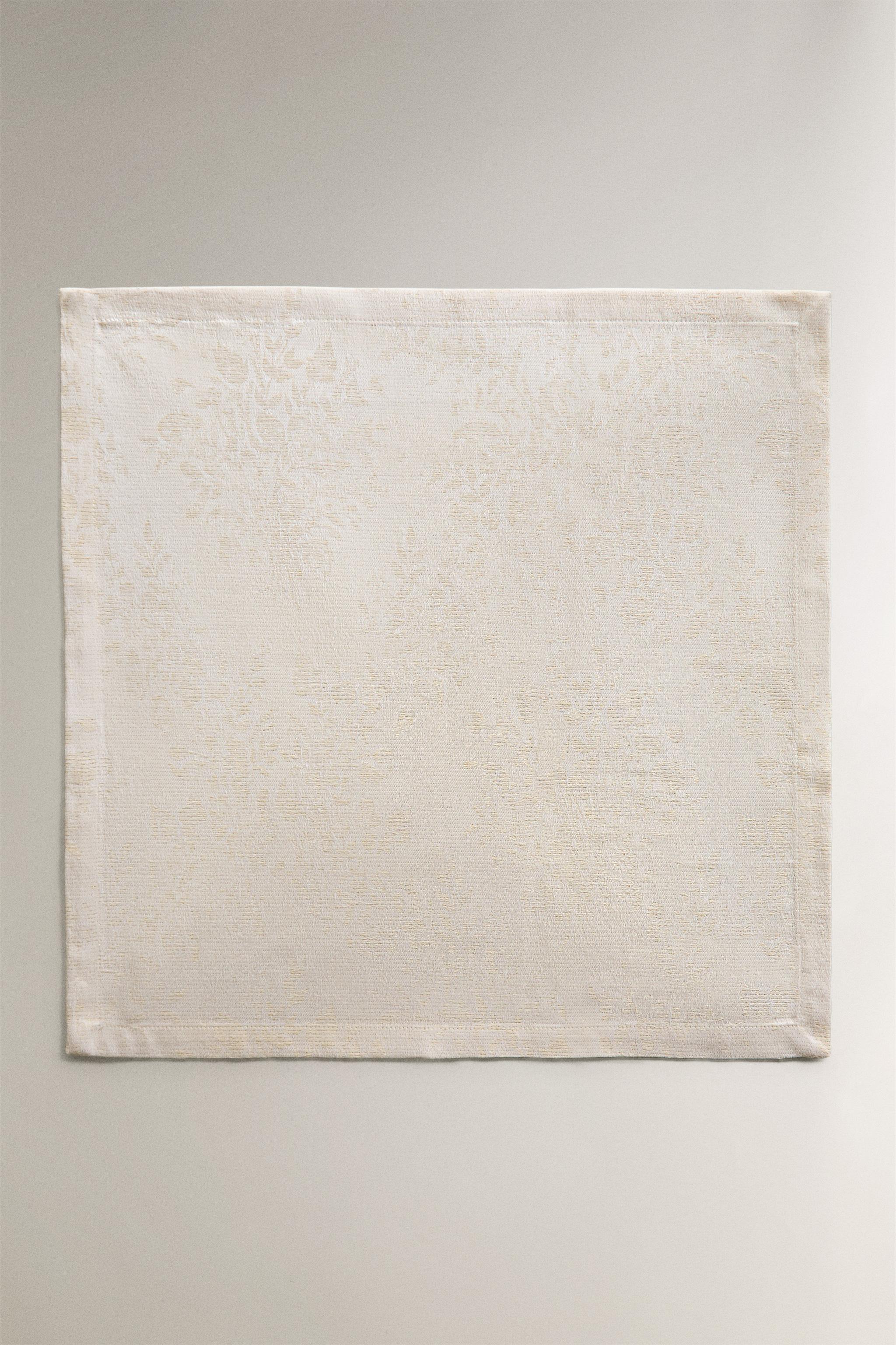 SET OF FRAMED FLORAL COTTON CHRISTMAS NAPKINS (SET OF 2)